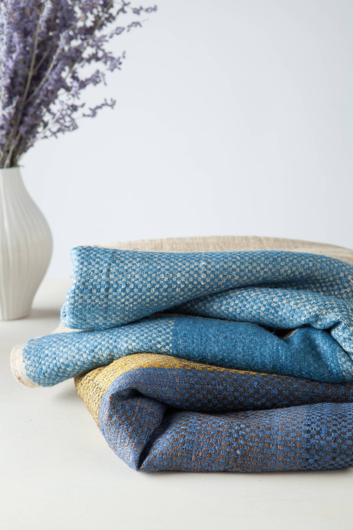 Indigo Throw, Crueltyfree Silk Flavours of Life