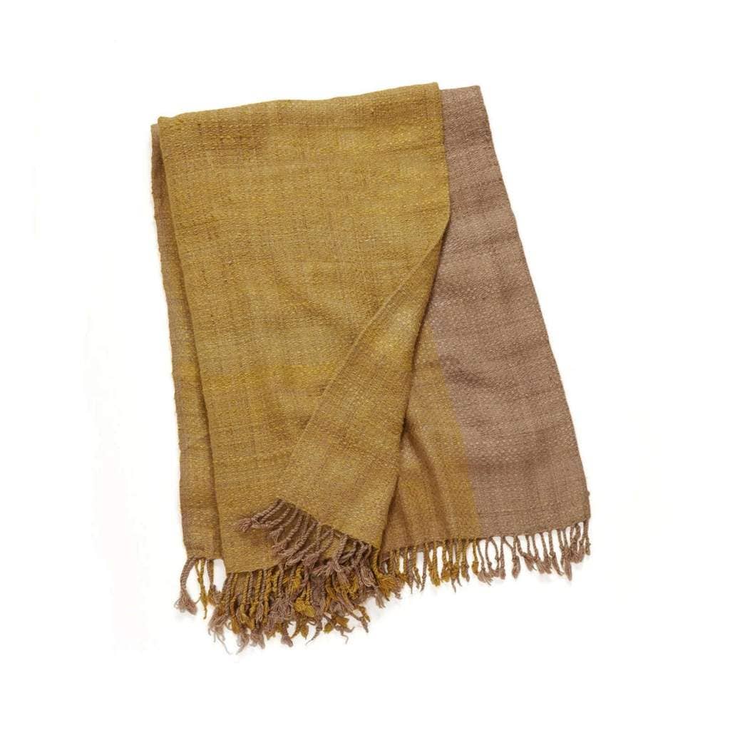 100 Silk Throw, Crueltyfree Silk with Natural Dyes Flavours of Life
