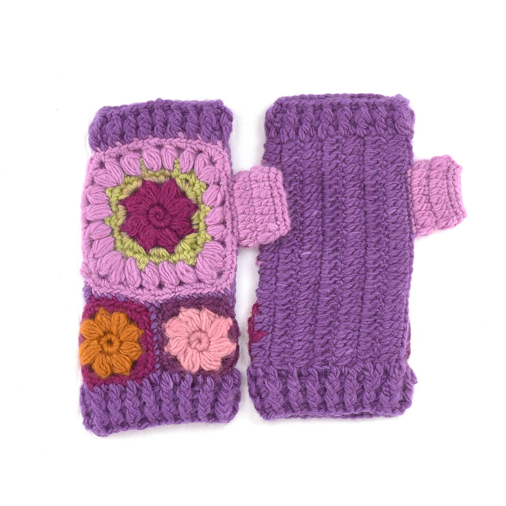 Aria - wool crochet handwarmers