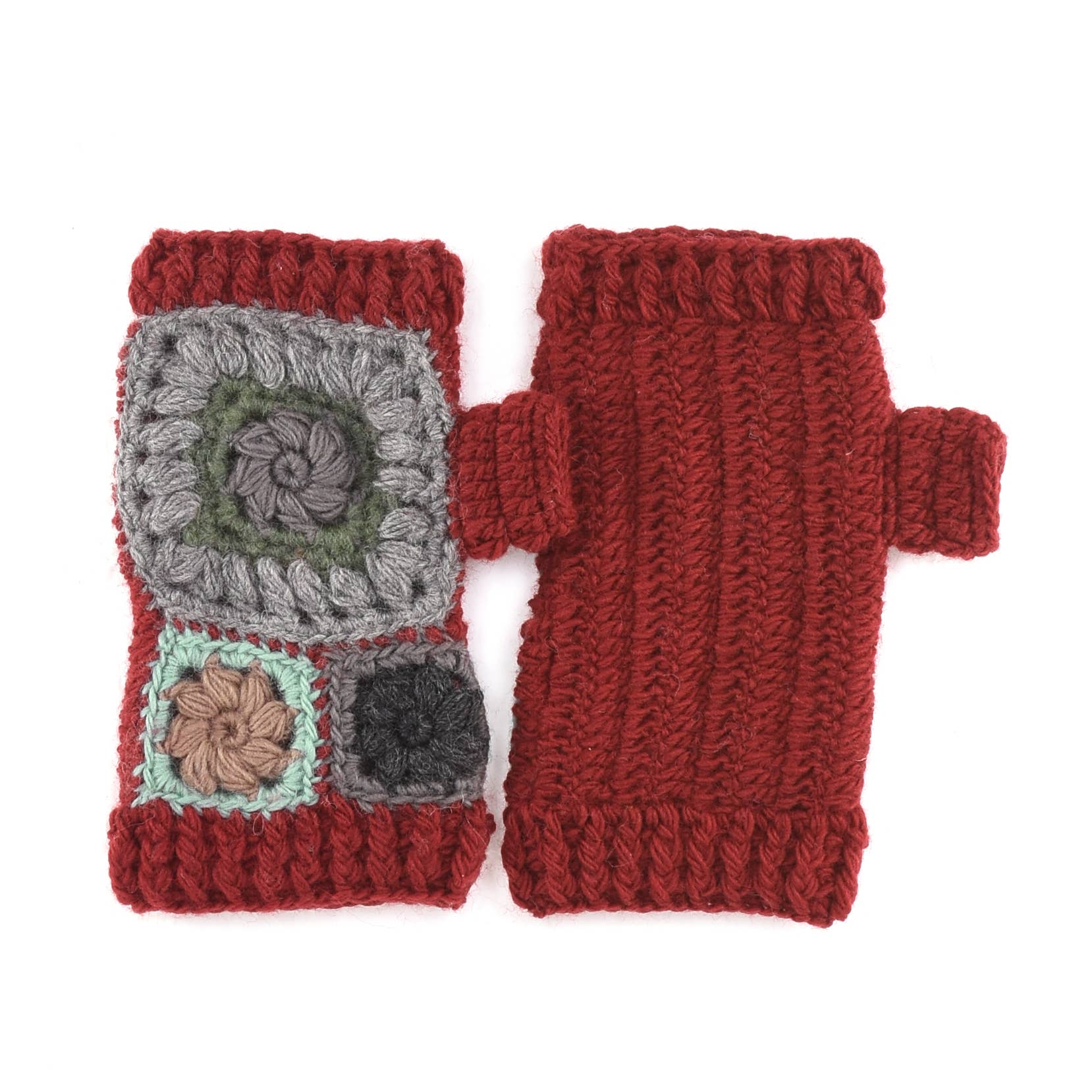 Aria - wool crochet handwarmers