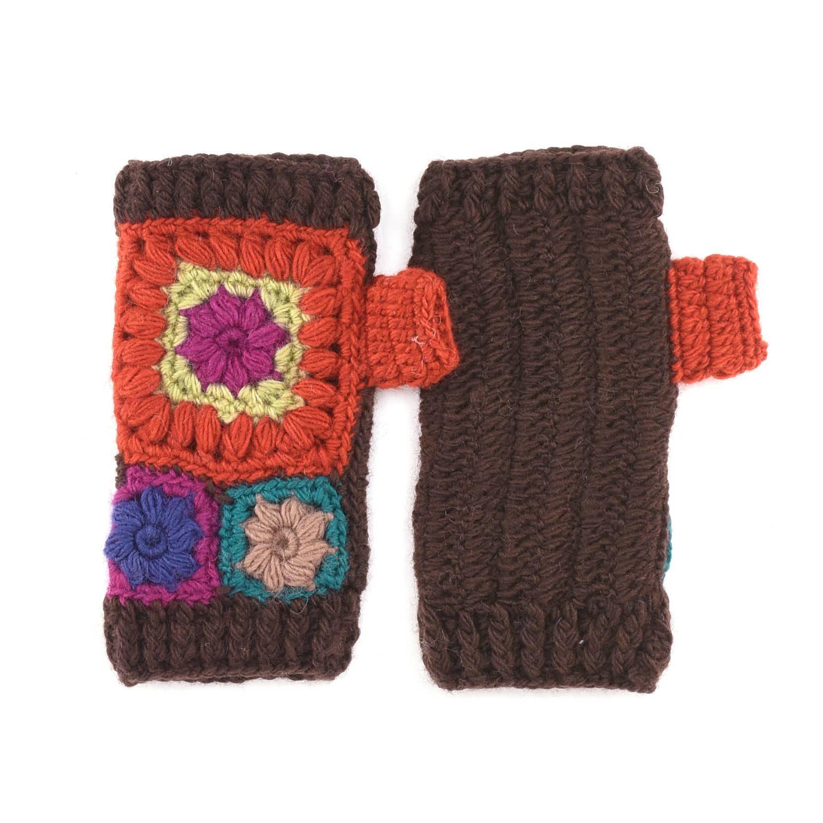 Aria - wool crochet handwarmers