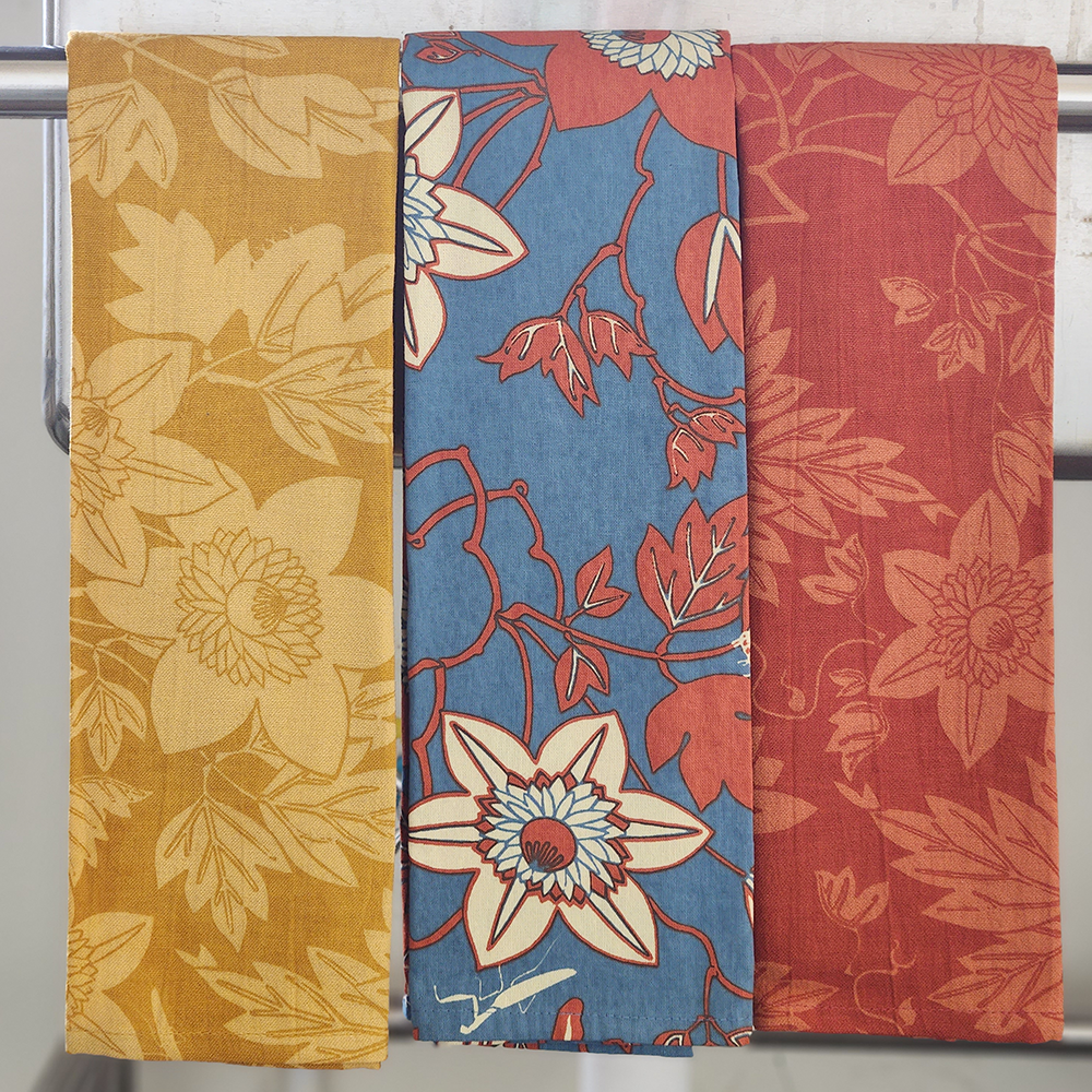 Set of 3 | Flower Tea Towels