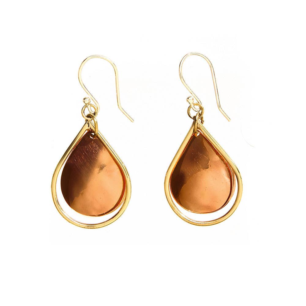 Copper and Brass Earrings