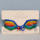 12 Strand Rainbow Beaded Bracelet