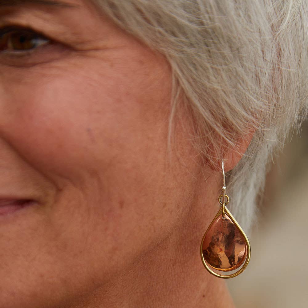 Copper and Brass Earrings