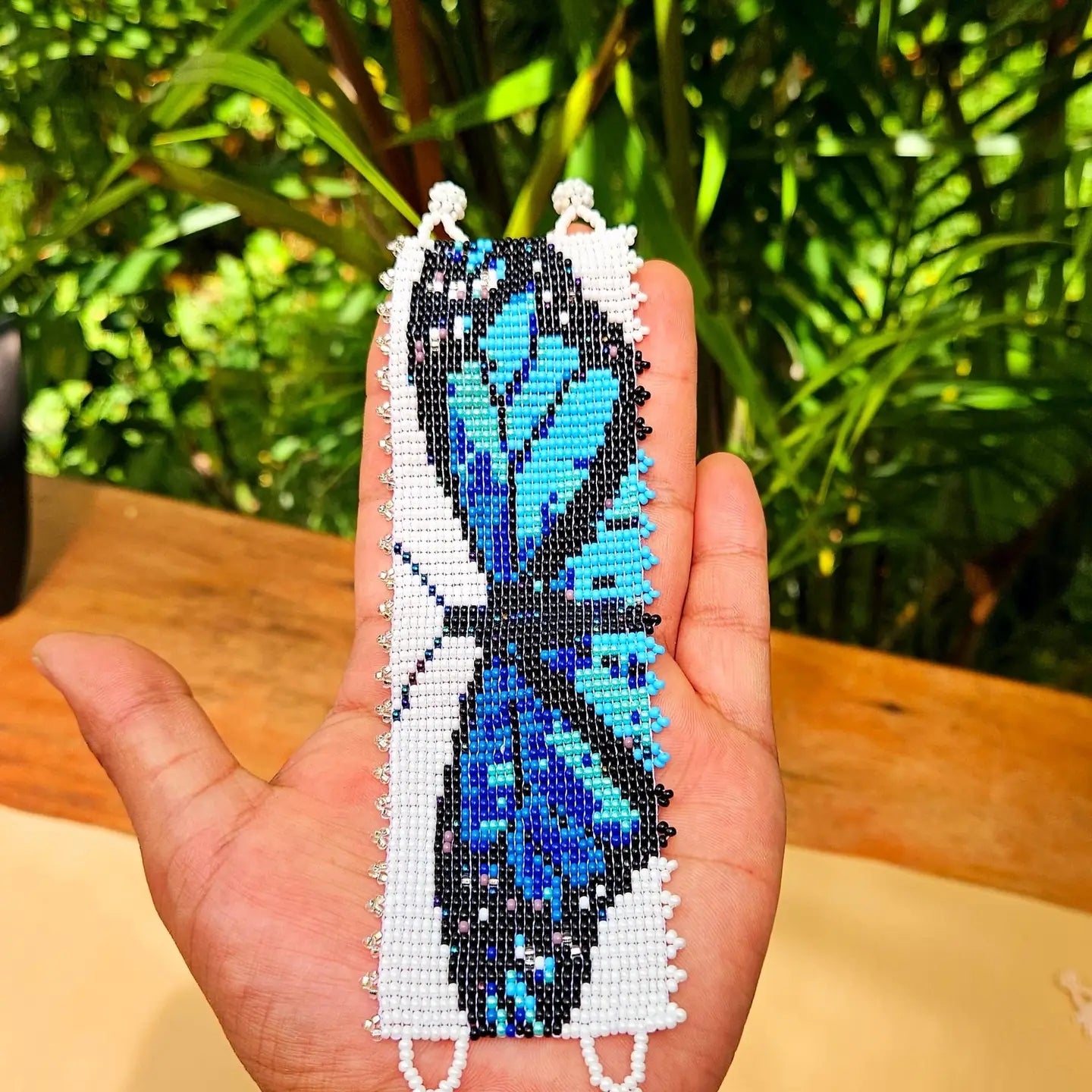 Blue Butterfly Cuff