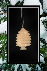 Tagua Nut Christmas Tree 3D Ornament