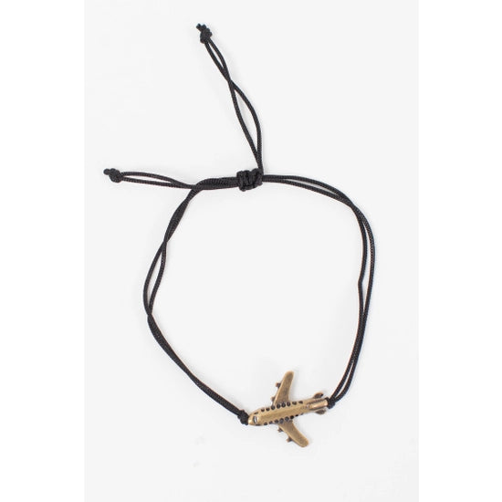 Airplane charm bracelet on sale