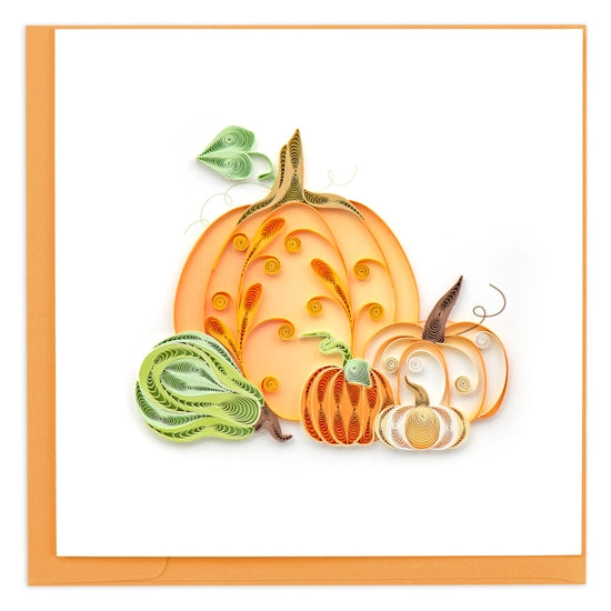 Assorted Pumpkins - Quilling Card