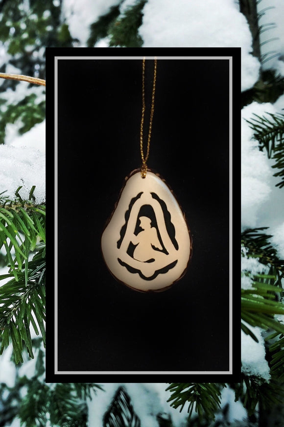 Tagua Nut Angel Ornament