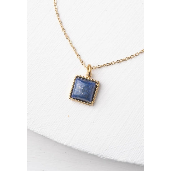 Square Lapis Necklace
