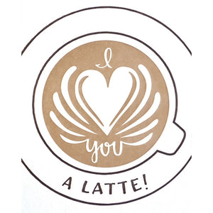 Latte Love - Recycled Paper Card