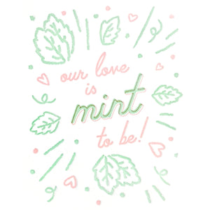 Mint to Be - Recycled Paper Card