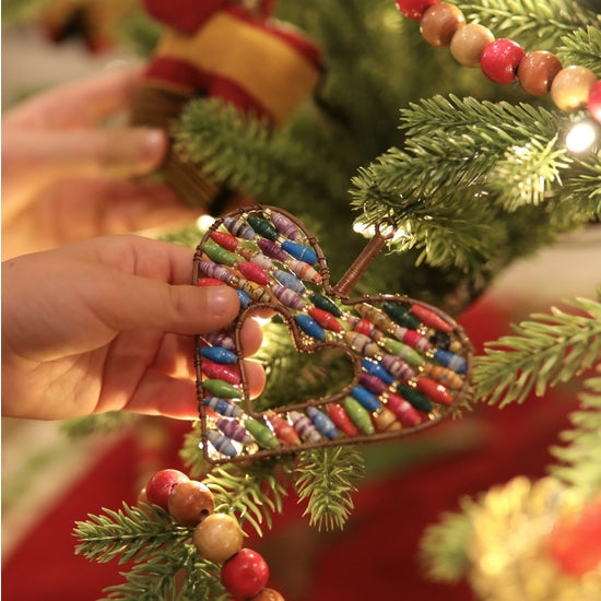 Paper Bead Ornament - Open Heart