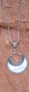 Silver Disc Pendent