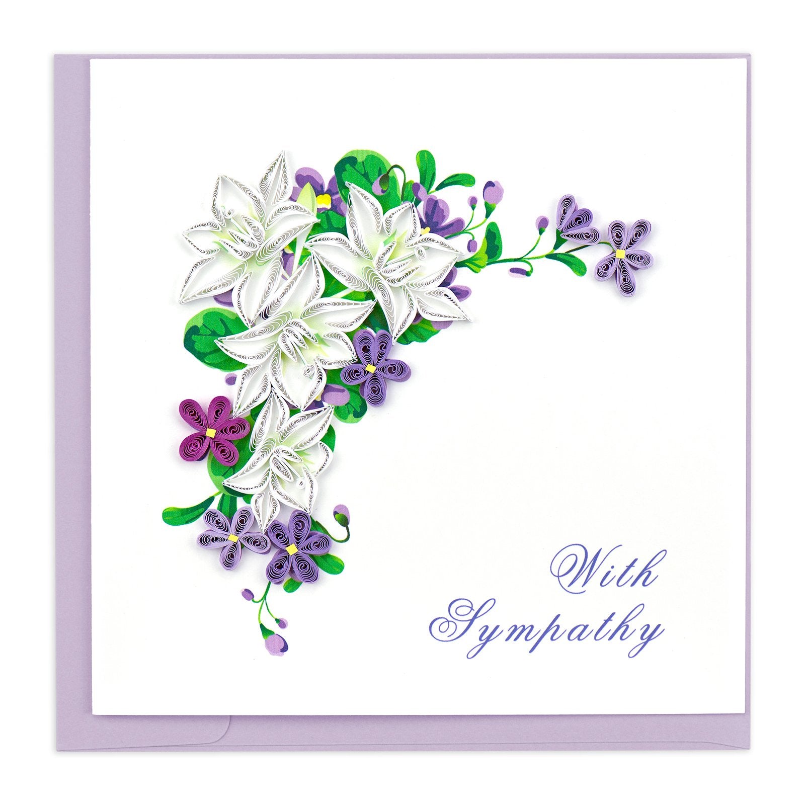 With Sympathy - Quilling Card