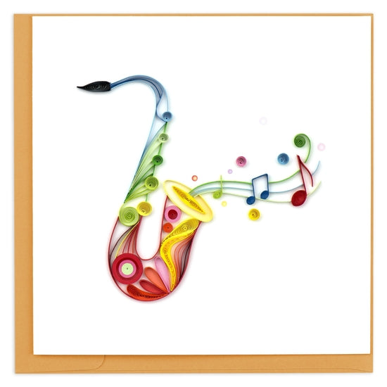Saxophone - Quilling Card