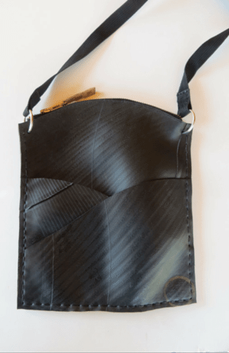 Recycled Tire Small Cross body Bag