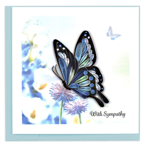 Butterfly Sympathy - Quilling Card
