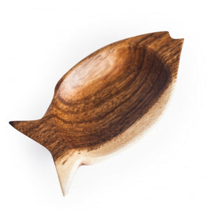 Acacia Wood Bowl - Fish