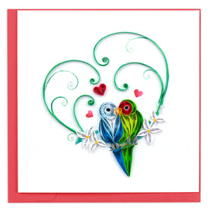 Love Birds - Quilling Card