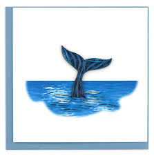Whale Tail - Quilling Card